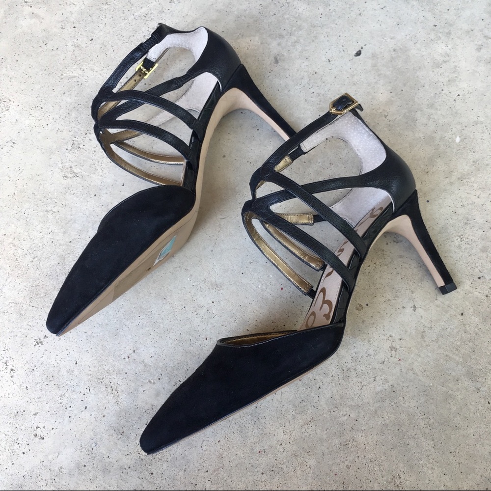 Sam Edelman Crisscrossing strappy pumps